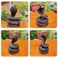 thumbnail image 3 of Hemoton  Figure Bedroom Animal Decoration Solid Wood Snake Ornaments, 3 of 8