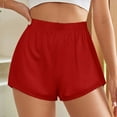 thumbnail image 3 of Women's Originals Shorts, Jersey Sports Shorts, Gym Shorts For Women, Dark Candy Apple Red, S, Plus Size Available, 3 of 5