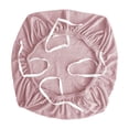 thumbnail image 3 of Fundas elásticas para sillas de oficina de licra, lavables y extraíbles, protector de muebles para silla Rosa, 3 of 8