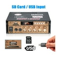 thumbnail image 5 of Bluetooth Power Stereo Audio Amplifier 300W+300W 2Channel FM USB SD Home KTV Cinema Radio Music Player Class D Amplifier Car Amp ,Multiple Applications, 5 of 6