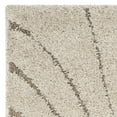thumbnail image 4 of SAFAVIEH Florida Tamzen Abstract Shag Runner Rug, Cream/Beige, 2'3" x 9', 4 of 6