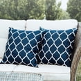 thumbnail image 4 of DecorX 18" x 18" Trellis Waterproof Cotton Decorative Pillow Covers (2 Count), 4 of 10