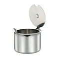 thumbnail image 1 of 1 Set Square Stainless Steel Condiments Containers For Kitchen Use, 1 of 8
