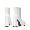 thumbnail image 4 of Botines de Plataforma para Mujer Dream Pairs Gogo Blancos con Tacón de 5 cm, 4 of 7
