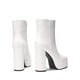 thumbnail image 4 of Botines de Plataforma para Mujer DREAM PAIRS Blancos Talla 8, 4 of 7