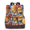thumbnail image 1 of Fotbe Vibrant Picnic Food Spread Mochila Bolso con Estampado para Mujer, Mochila Antirrobo de Nylon Impermeable, Bolsa Ligera de Hombro, 1 of 4