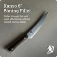 thumbnail image 3 of Shun Kanso 6-Inch Boning and Fillet Knife, Curved Boning Knife, AUS10A Stainless Steel Blade, Tagayasan Handle, 3 of 7