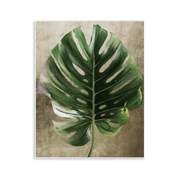 Stupell Industries Earthy Exotic Leaf Wall Plaque Art design by Anna Lischenko, 14 x 11