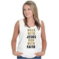 thumbnail image 4 of Walk With Jesus Christ Run Religious Tank Top T Shirts Men Women Brisco Brands S, 4 of 6