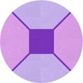 thumbnail image 1 of Ahgly Company Machine Washable Indoor Round Transitional Crimson Purple Area Rugs, 3' Round, 1 of 7