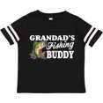 thumbnail image 3 of Inktastic Grandad's Fishing Buddy with White Text Boys Toddler T-Shirt, 3 of 5