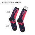thumbnail image 3 of Bingfone Compression Socks for Women and Men Long Socks for Running Athletic Cycling Nurse- Rock Skull Guitarist, 3 of 7