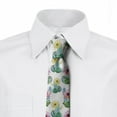 thumbnail image 2 of Cactus Necktie, Watercolor Spring Season, Dress Tie, 3.7", Multicolor, by Ambesonne, 2 of 3
