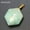 Amazonite, variant on Natural Crystal Faceted Quartz Flat Hexagonal Pendant Pentagram Chakra Gemstone