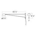 thumbnail image 2 of Sonneman 2031.73W Ray 9" Tall Led Long Wall Sconce - Oxide Red / Opal White, 2 of 4