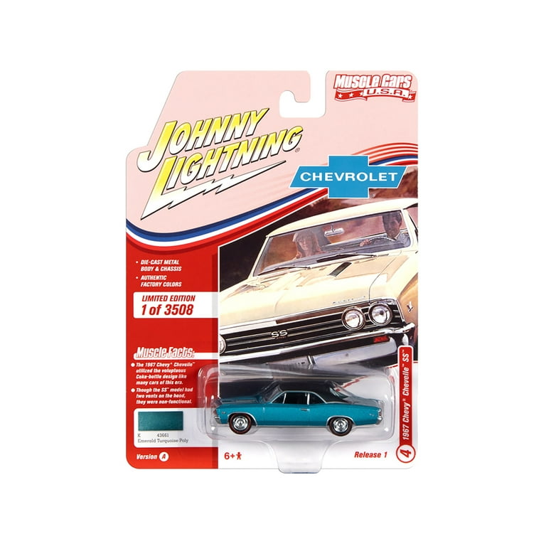 1967 Chevrolet Chevelle SS Emerald Turquoise Metallic w/Flat Black