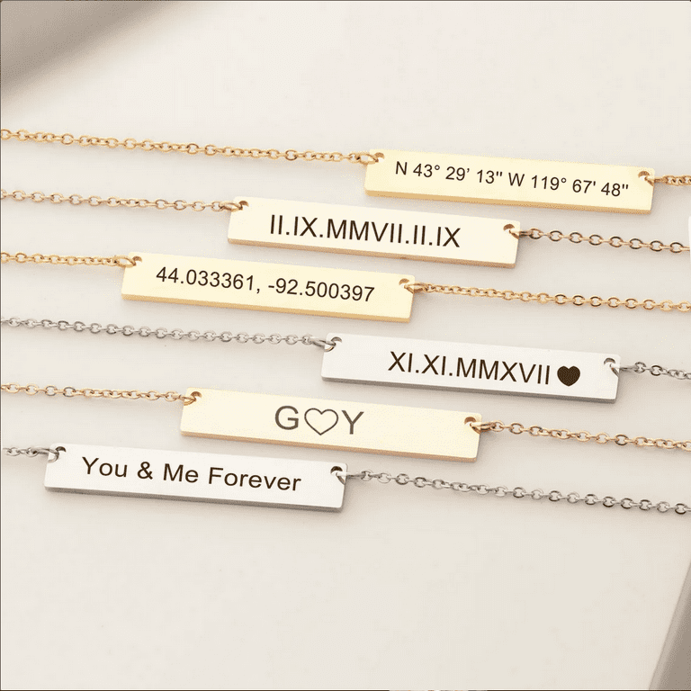 Stainless steel name deals pendant