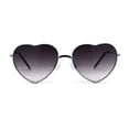 thumbnail image 3 of Metal Frame Heart Shape Sunglasses Silver, 3 of 4
