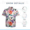 thumbnail image 7 of High Quality Hawaiian Shirts for Men Short Sleeve Aloha Beach Shirt Floral Summer Casual Button Down Shirts Blouses VNCE5A, 7 of 7