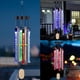 thumbnail image 1 of Carillones de viento solares con luz al aire libre, carillones de viento conmemorativos con luz colorida, regalo de Navidad/inauguración de la casa, jardín, patio, decoración del hogar, 1 of 7