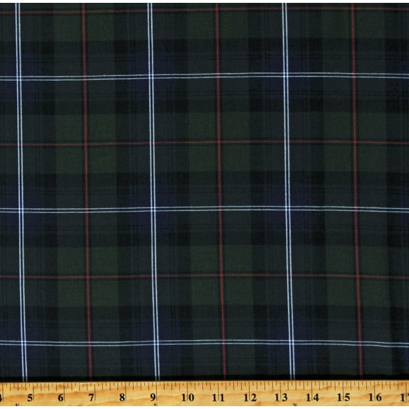 Cotton House of Wales Plaid Patterned Night Cotton Fabric Print by the Yard (SRK-20684-438-NIGHT)