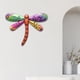 thumbnail image 5 of Decoración de pared de Cuarto de baño Arte de hierro escultura al aire libre naranja Macarena Libélula de pared, 5 of 8