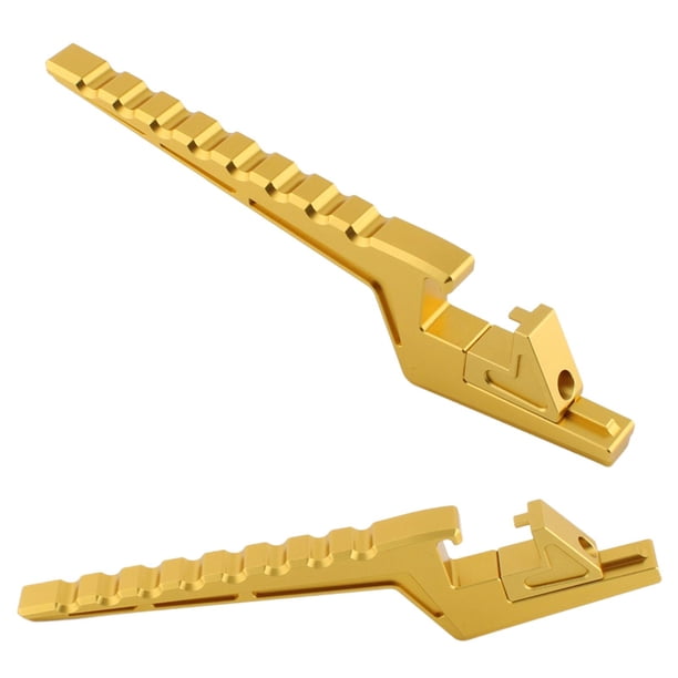 Reposapiés para pasajero de motocicleta, soporte de extensión para pedales traseros de aleación de aluminio Oro