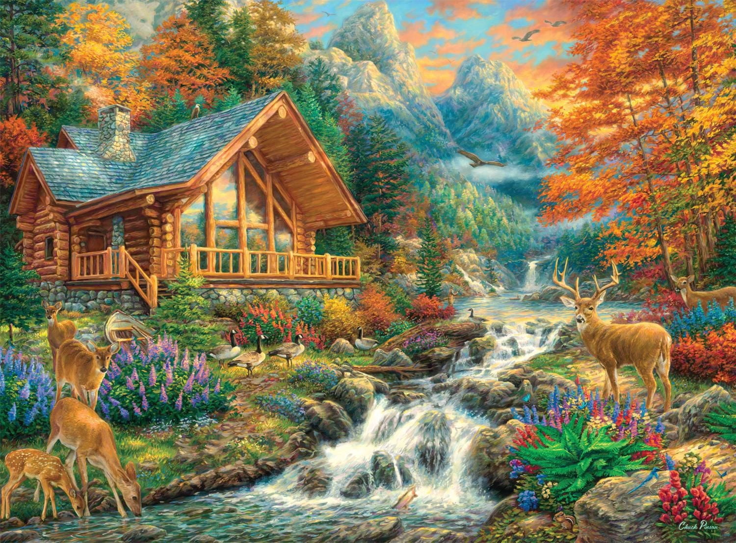 Buffalo Games - Chuck Pinson - Alpine Serenity - 1000 Piece Jigsaw Puzzle