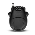 thumbnail image 1 of Helmet Coded Lock Telescopic Steel Cable Motorbike Combination Padlock Anti-theft Password Wheel Locking Tool, Black, 1 of 9