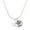 Silver, variant on Silver-tone Swimmer in Heart - Silvertone Senior Mom Class of 2026 Dome Necklace, 18"
