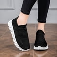 thumbnail image 5 of Womens All-Season Geometric Pattern Road Running Shoes - Lightweight, Breathable, Motion-Control Stability Sneakers for Comfortable Outdoor Travel Walking and Sports, 5 of 5