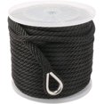 thumbnail image 3 of Nordicaes 3/8" x 150' Premium Solid Braid MFP Anchor Line.Best Polypropylene Rope with Stainless Steel Thimble.Working Load Limit 250 lbs;Breaking Strength 1290 lbs, 3 of 5