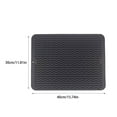 thumbnail image 2 of Toystoory Fácil limpiar usos amplios del cojín de drenaje del silicón contrario hechos con la estera de los platos del silicón Cocina y Comedor Negro 40*30*0.5 CM, 2 of 6