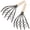 Black, variant on Zoyueyie 2pcs Seafood Claw Rake Stainless Steel Seafood Clamming Claws Handled Shell Clam Shell Digging Tool Seafood Accessories