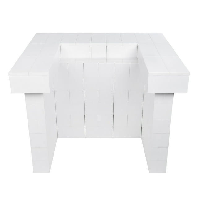 EverBlock 4’ Full Cantilever Bar & Counter Kit | For Home, Sales or Event Use | Giant Building Blocks | Easy to Connect & Reuse | Indoor & Outdoor Use | Build Displays & Structures | Orange