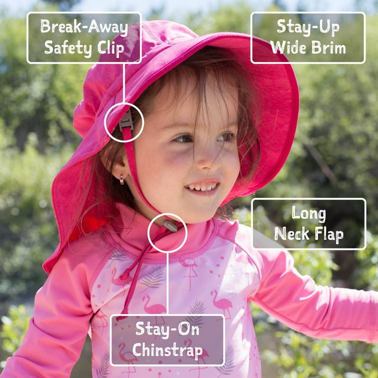 Jan & Jul Gro-With-Me Aqua-Dry Adventure Hat - Pink Sorbet Jan & Jul Gro-With-Me Aqua-Dry Adventure Hat - Pink Sorbet