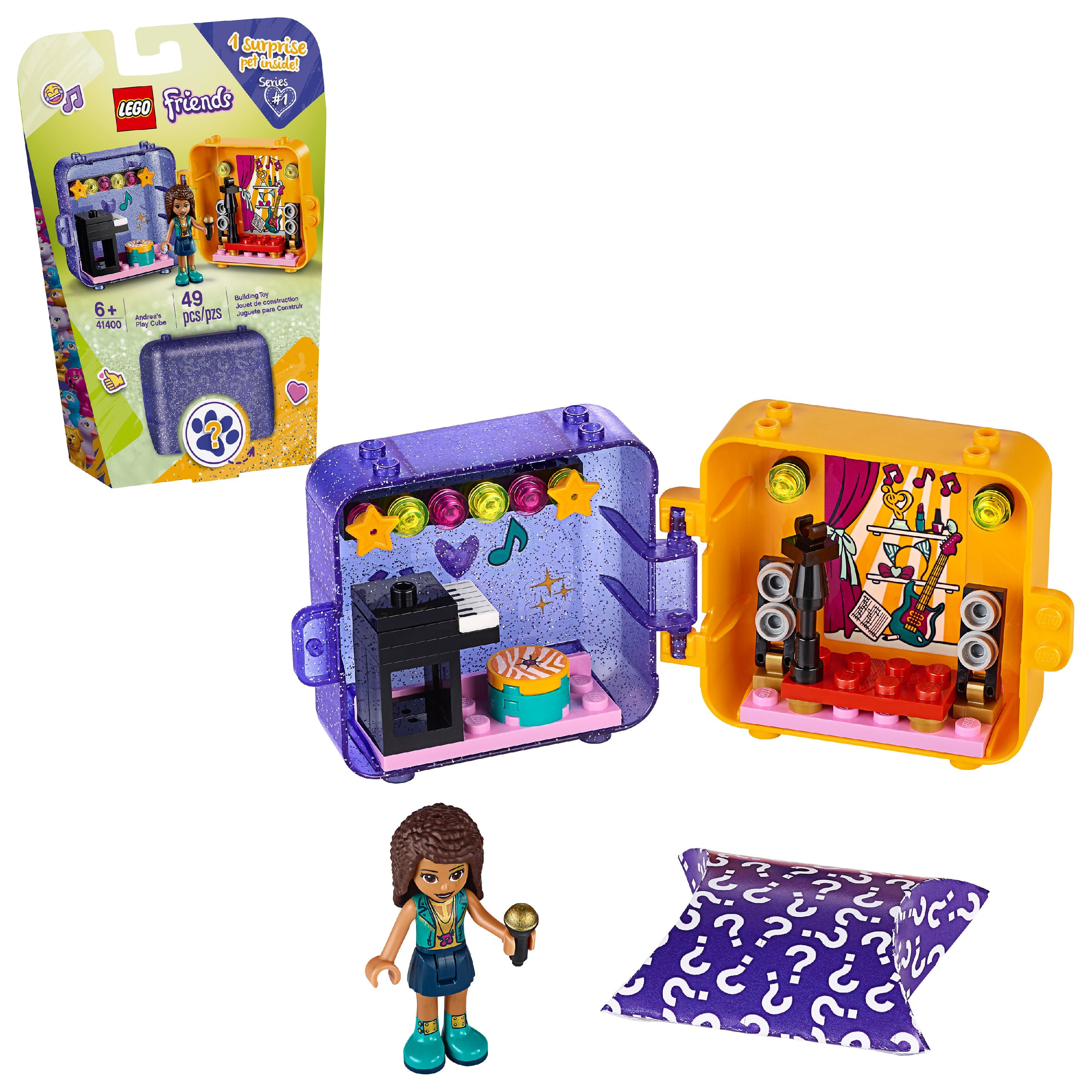 40 Pieces Playset Includes Collectible Mini-Doll New 2020 for Imaginative Play LEGO Friends Mia’s Play Cube 41403 Building Kit