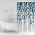 thumbnail image 4 of Small Stall Shower Curtain 36x78 Inch Narrow Half Size Eucalyptus Blue Bath Curtains Bathroom Decor Farmhouse Leaves Summer Spring Waterproof Fabric Shower Curtain Set with Hooks 36 Inch, 4 of 6