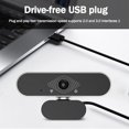 thumbnail image 3 of Injueey Cámara Web giratoria de 360 grados, herramienta de videoconferencia 1080P, autoenfoque, Webcam de negocios Cámaras de vídeo Negro, 3 of 6