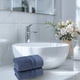 thumbnail image 4 of Juego de toallas de baño de algodón azul | Toalla facial muy absorbente y suave | 75 x 35 cm (29,5 x 13,7 pulgadas) | Secado rápido para baño, gimnasio y spa | Sensación de lujo y comodidad, 4 of 6