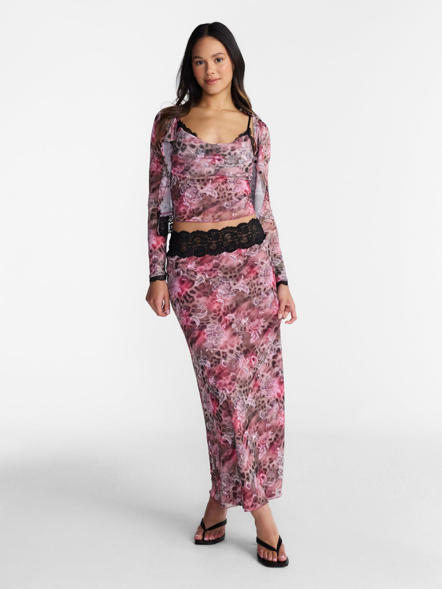 No Boundaries Mesh Maxi Skirt, Women’s XXS-XXL