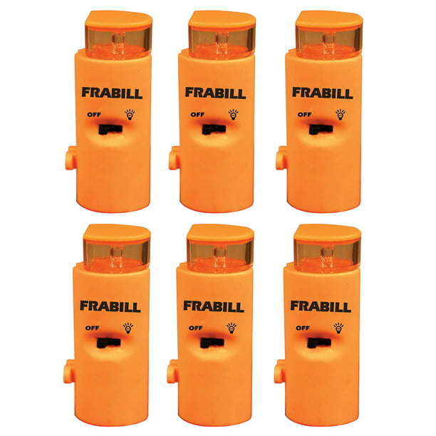 Frabill 1681 Arctic Fire Ice Fishing Battery Powered LED Tip Up Light (6  Pack)