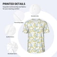 thumbnail image 3 of Lsque Moon And Rabbit Pattern Mens Polo Golf Shirts Funny Graphics Shorts Sleeve Button Shirts Baseball T-shirt-X-Large, 3 of 7