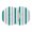 Teal Green, variant on Black Grey Stripes Round 13 Inch Placemats Set of 2, White Striped Vertical Modern Geometric HeatResistant Non Slip Place Mats for Dining Table, Wipeable Braided Kitchen Table Mats for Housewarming