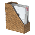 thumbnail image 5 of Kouboo La Jolla Rattan 1 Compartment Freestanding Magazine File Organizers with Basket, Brown, 5 of 6