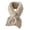 Beige, variant on comerut Winter Warm Faux Fur Scarf Solid Color Super Soft Ultra-Thick Women Luxury Knitted Faux Fur Neck Warmer Scarf