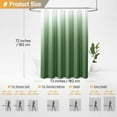 thumbnail image 6 of Sage Green Shower Curtain - Ombre Linen Textured Heavy Duty Fabric Shower Curtain Set with Plastic Hooks, Hotel Spa Luxury Neutral Cloth Shower Curtains for Bathroom, Water Repellent - 72x72, 6 of 6
