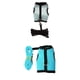 thumbnail image 1 of Juego de 2 arneses suaves para conejos con correa ajustable, ropa para pasear ardillas azul claro azul, 1 of 9