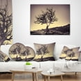 thumbnail image 3 of Designart Lonely Grey Tree in Mountain - Landscape Printed Throw Pillow - 16x16, 3 of 4