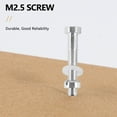 thumbnail image 3 of 5 Pcs Vis M2.5 Écrou Boulon Rondelles Ensemble Tourne-Disque Coquille Stylet Montage Vinyle LP, 3 of 8